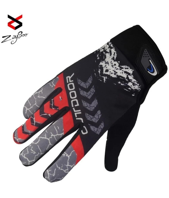 ZAYSOO Full Fingers Polyester Riding Gloves ( Pair of 1 ) - M