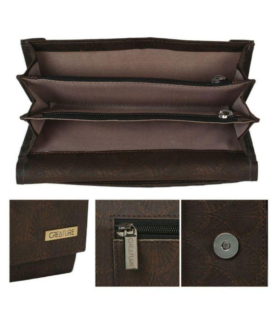 Creature Brown Faux Leather Handheld - Brown