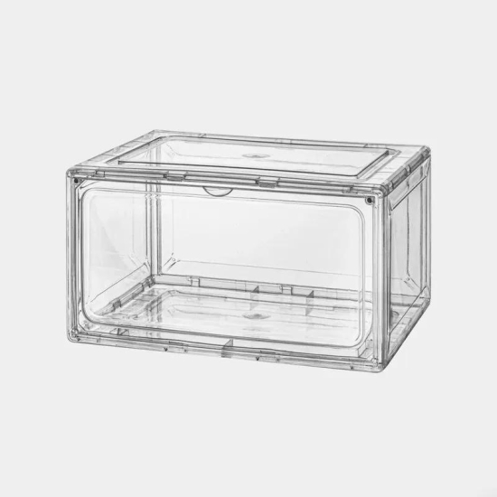 TranSneak™? White Transparent Sneaker Boxes-Pack of 2