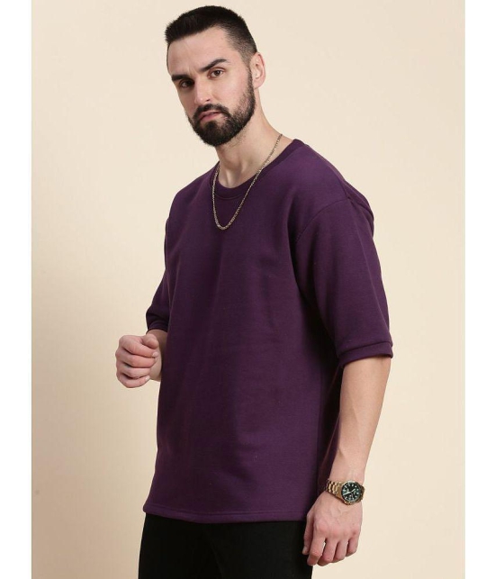 Dillinger Fleece Round Neck Mens Sweatshirt - Purple ( Pack of 1 ) - None