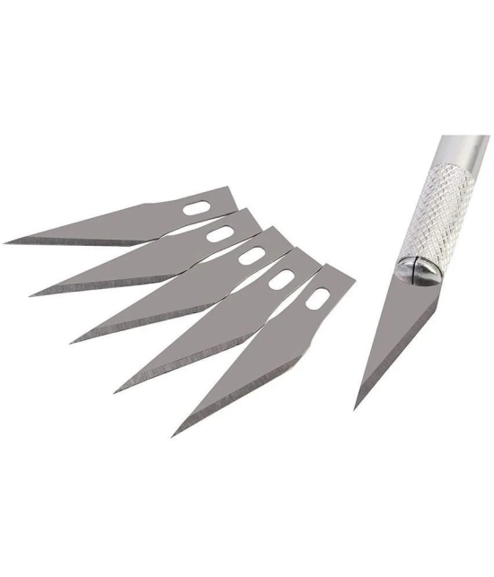 ECLET Detail Pen Knife With 5 Interchangeable Sharp Blades For Carving/Mat Cutting &Paper Cutting (code 19