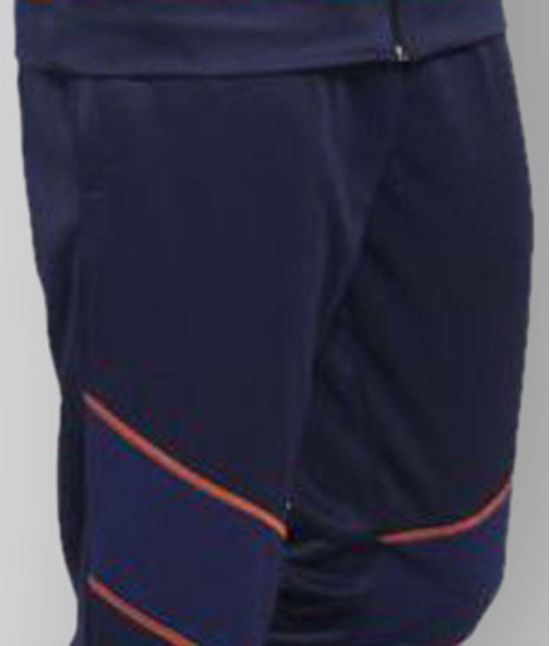 OFF LIMITS - Navy Blue Polyester Regular Fit Colorblock Mens Sports Tracksuit ( Pack of 1 ) - XL