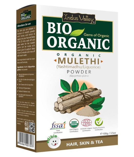 Indus Valley 100% Organic Mulethi Powder - Twin Pack (200 g)