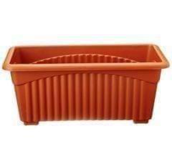 18 Inch Brown Rectangular Plastic Window Planter