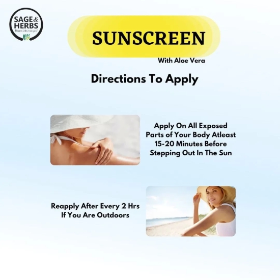 SUNSCREEN with Aloe Vera(SPF-50)-100 ml