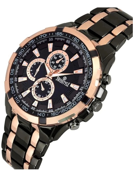 Swisstyle Rose Gold Metal Analog Mens Watch