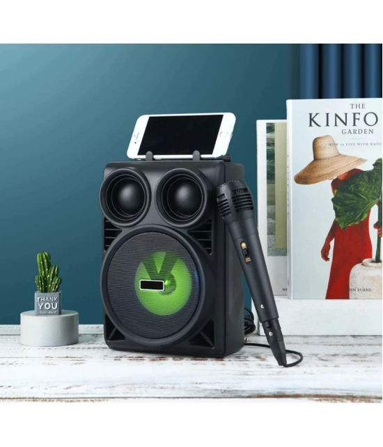 Neo N556 KARAOKE MIC 20 W Bluetooth Speaker Bluetooth V 5.2 with USB Playback Time 4 hrs Black - Black