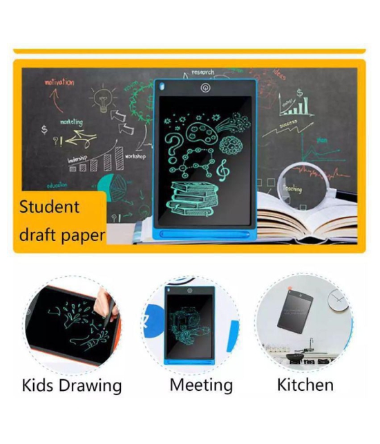 SHOPEPRO - 8.5 inch LCD Writing Tablet Electronic Kids Tablets Pads, Writing & Drawing Doodle Board, Portable Erasable Ewriter with Smart Stylus & Memory Lock for Home, School and Office