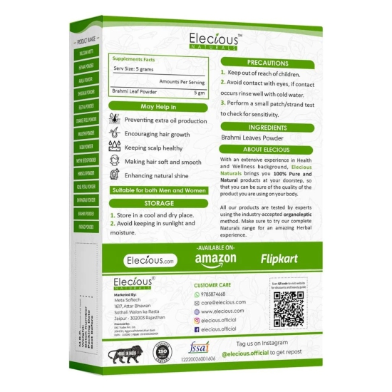 Elecious Naturals Brahmi powder (200 grams)