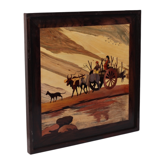 Rosewood Bullock Cart Panel