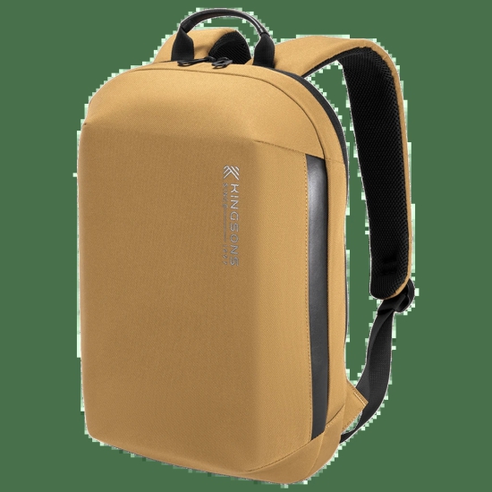 Kingsons Polyester Laptop Backpack for 15.6 Inch Laptop (13 L, Adjustable Shoulder Straps, Mustard