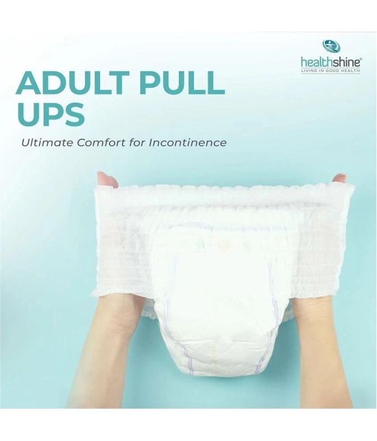 Healthshine Premium Anti Bacterial Rash Free, Leakproof Adult Diaper Pants With Wetness Indicator (Unisex) 10pcs-XL  Adult Diapers - XL  (10 Pieces)