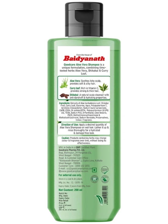 Goodcare AloeVera Shampoo with AloeVera , Shikakai & curryleaf I Anti-Dandruff -200ml