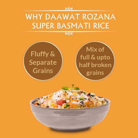 Daawat Basmati Rice - Rozana Super 90 1kg