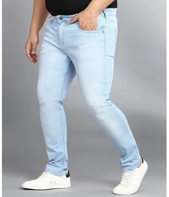 Urbano Plus Regular Fit Washed Mens Jeans - Light Blue ( Pack of 1 ) - None