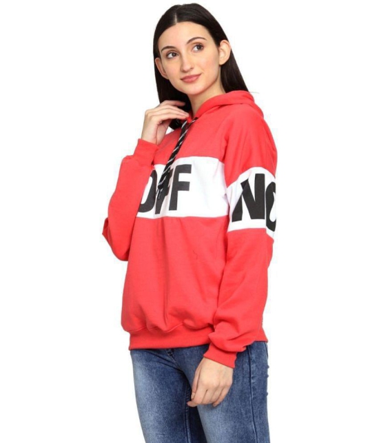 PPTHEFASHIONHUB Fleece Womens Hooded Sweatshirt ( Red ) - None