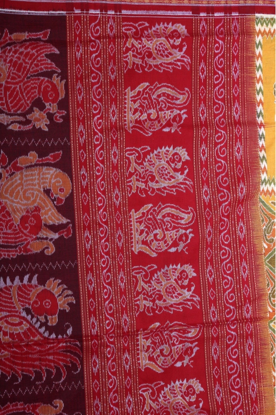 Mayura Rupa Jugala Sambalpuri Saree