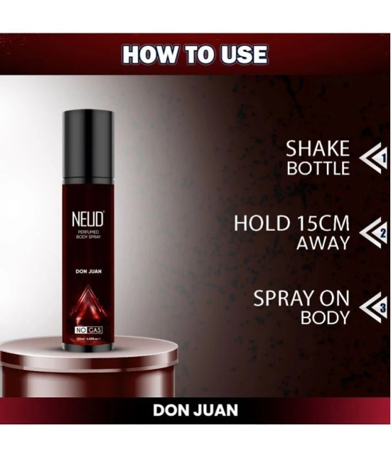 NEUD NEUD Don Juan Body Spray for Men, 120ml Perfume Body Spray for Men 120 ml ( Pack of 1 )