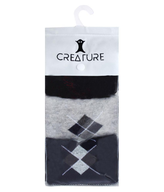 Creature Gray Formal Mid Length Socks Pack of 3 - Gray