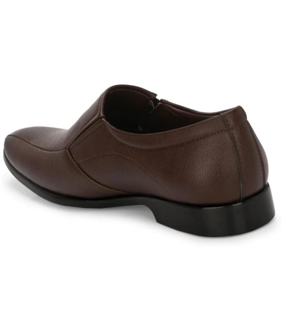 Leeport - Brown Mens Slip On Formal Shoes - None