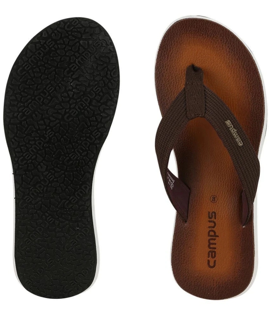 Campus - Brown Mens Thong Flip Flop - None