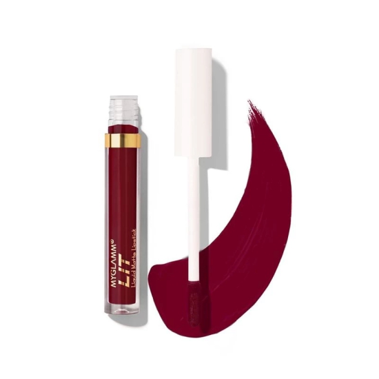 LIT Liquid Matte Lipstick - Kittenfish (Maroon Shade) | Long Lasting, Smudge-proof, Hydrating Matte Lipstick With Moringa Oil (1.6 ml)