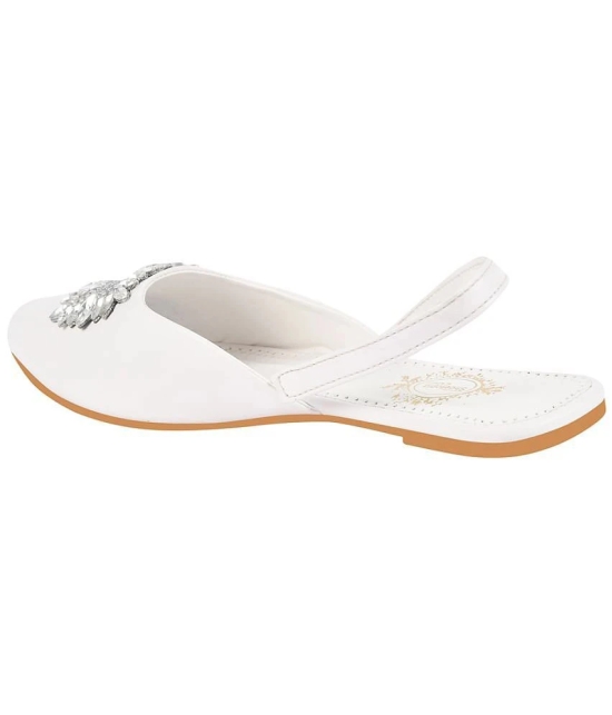 Shoetopia - White Womens Flats - None