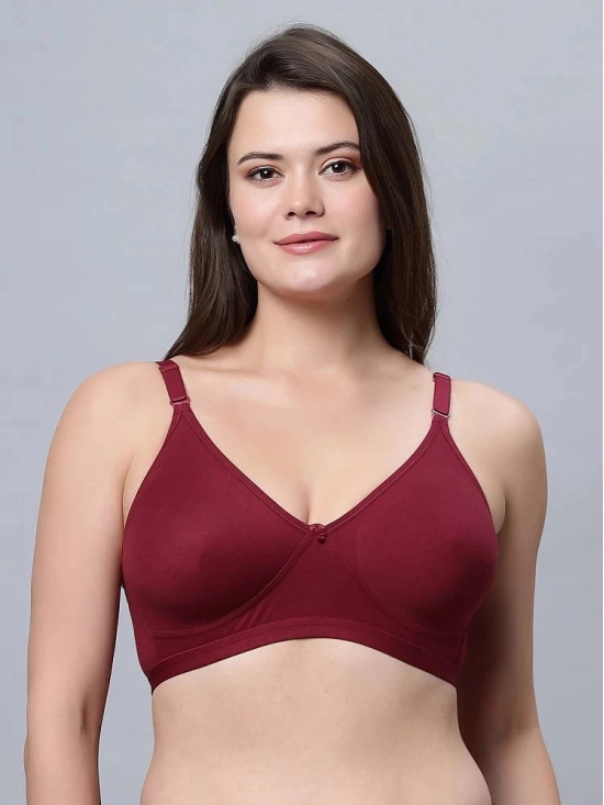 IN CARE LINGERIE Maroon Cotton Non Padded Womens Everyday Bra ( Pack of 1 ) - None