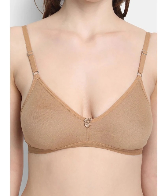 VStar - Beige Cotton Blend Non Padded Womens Everyday Bra ( Pack of 1 ) - None