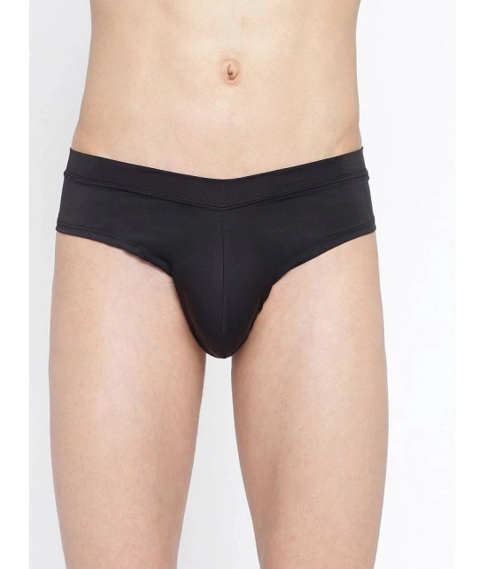 La Intimo Black Polyester Mens Briefs ( Pack of 1 ) - None