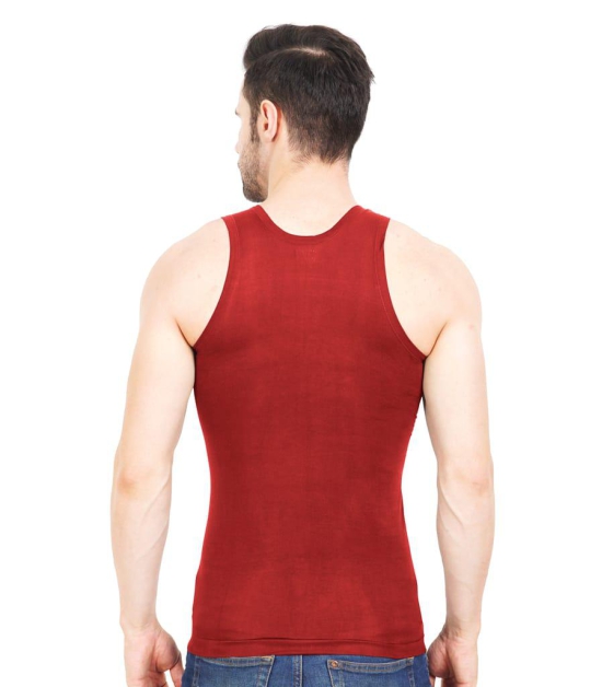 NRG Mens Sleeveless Colour Cotton Vest  ( Pack of 1 Red ) G23