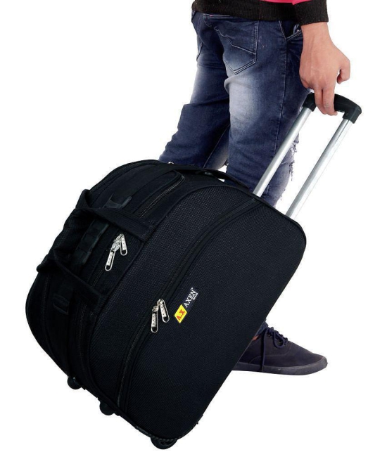 AXEN BAGS Black S (55cm) + L (Between 75 to 77 cm) Cabin TR1_Black Luggage - S (55cm) + L (Between 75 to 77 cm)