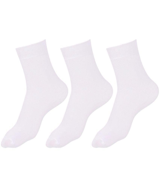 Dollar - White Cotton Boys School Socks ( Pack of 3 ) - 2-3Years