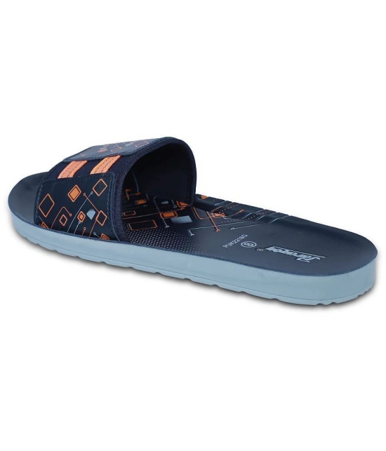 Paragon - Blue Mens Leather Slipper - None