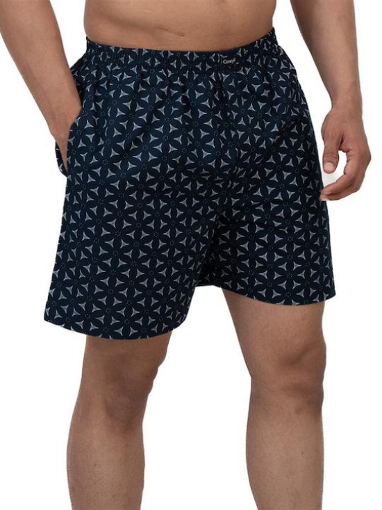 Printed Pure Cotton Boxer Bxr_1005_Navy Blue-S