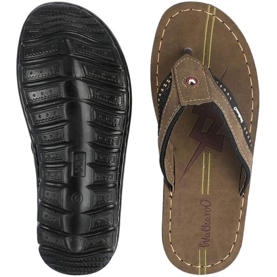 Walkaroo boys W1030 Flip-Flops-Brown