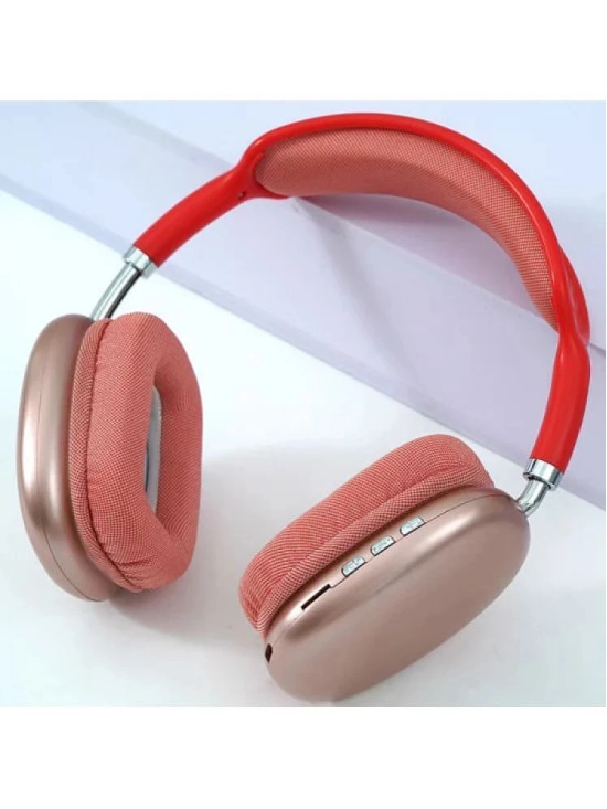 OLIVEOPS P9 Red1 Headphones Bluetooth Bluetooth Headphone On Ear 4 Hours Playback Active Noise cancellation IPX4(Splash & Sweat Proof) Red