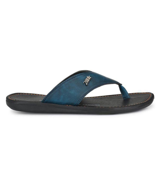 Leeport Blue Flip Flops - 8