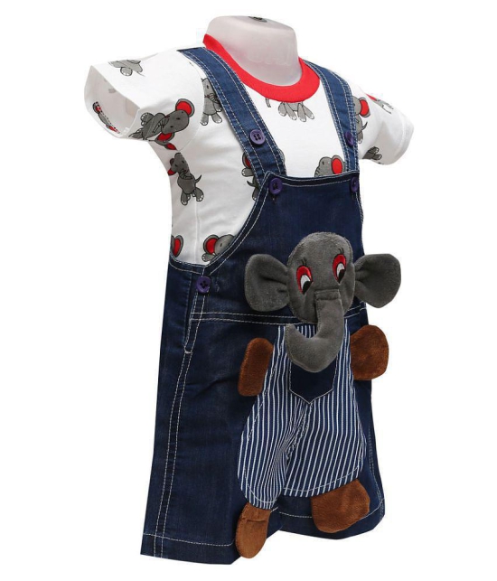 Balloons Multicolor Denim Rompers - 12-18 Months