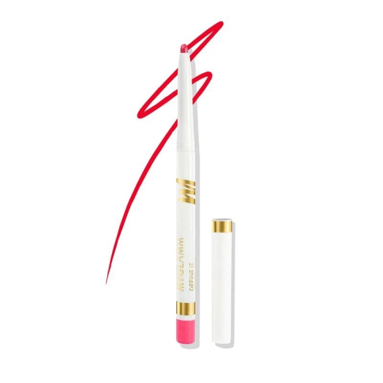 MyGlamm Define It Lip Liner - Rose (Red Shade) | Creamy, Matte Finish, Long Lasting Lip Liner with Rosehip Oil