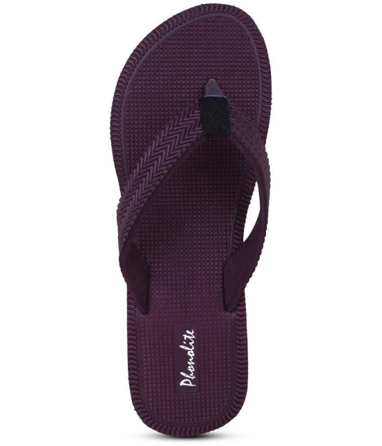 Phonolite Maroon Womens Slipper - None