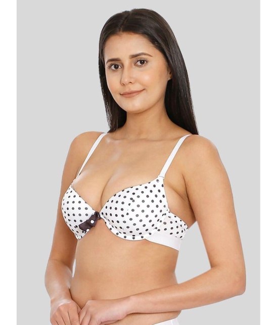 ILRASO - White Nylon Lightly Padded Women's Push Up Bra ( Pack of 1 ) - None