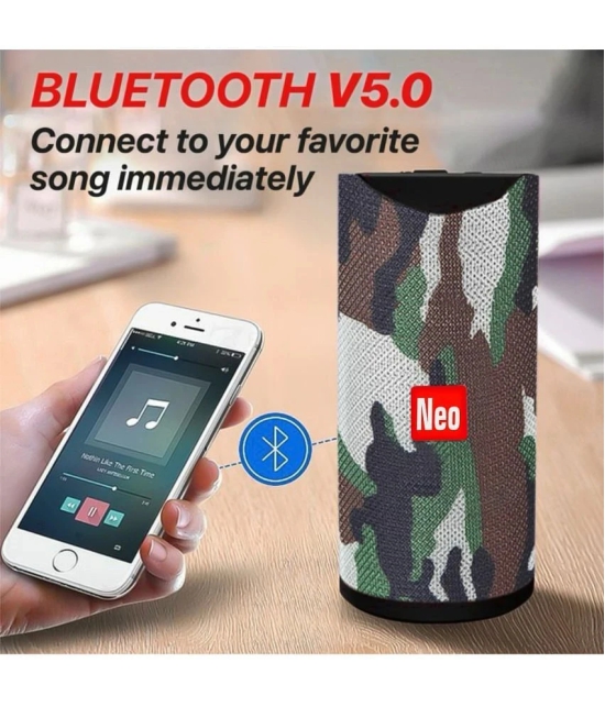 Neo TG113 NEW 10 W Bluetooth Speaker Bluetooth V 5.2 with USB Playback Time 4 hrs Green - Green