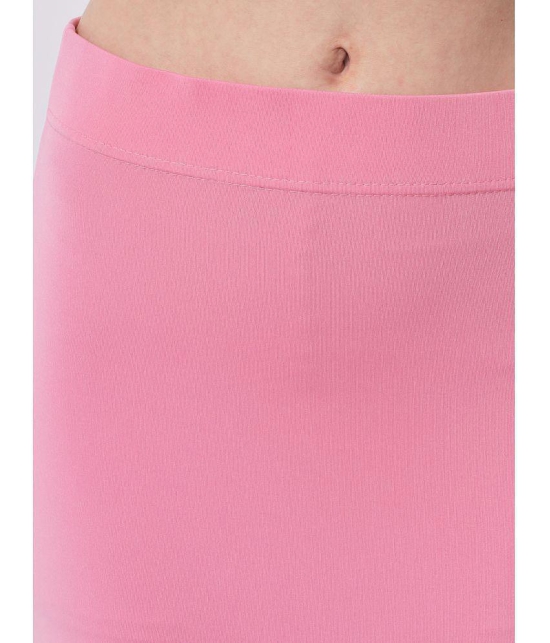 SELETA - Pink Saree Shapewear Spandex Women's Shaping  Bottoms ( Pack of 1 ) - None