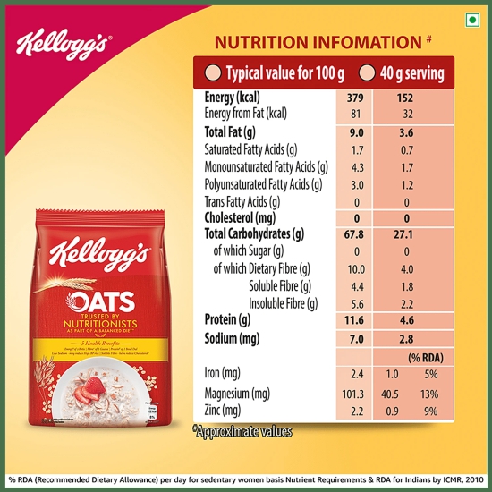 Kelloggs Oats, 400 gms