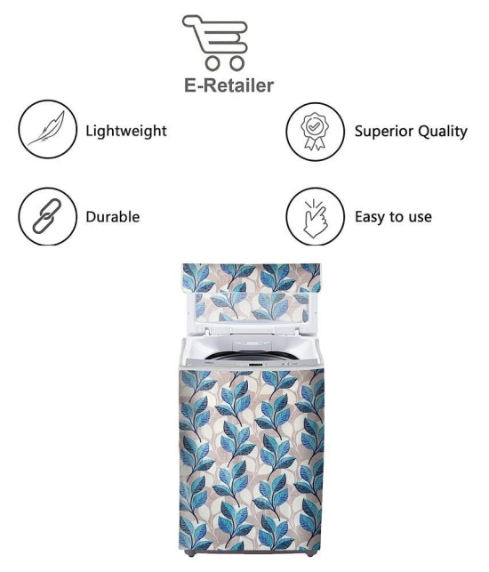 E-Retailer Single Polyester Blue Washing Machine Cover for Universal 7 kg Top Load - Blue