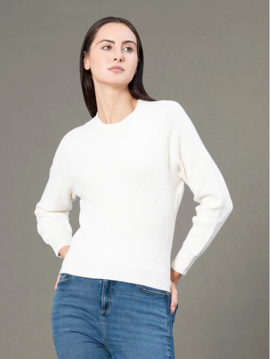 RedTape Round Neck Sweater for Women |  Everyday Comfort