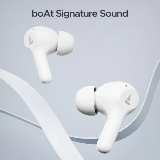 boAt Airdopes 71 | Wireless Earbuds with 40 Hours Playback, BEAST™ Mode, ENx™ Technology, Dual Mic with ENx™ Technology Frost White