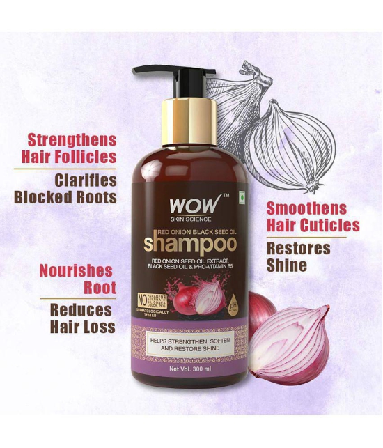 WOW Skin Science Onion Black Seed Oil Shampoo (300 mL)