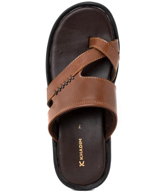 KHADIM - Brown Mens Sandals - None